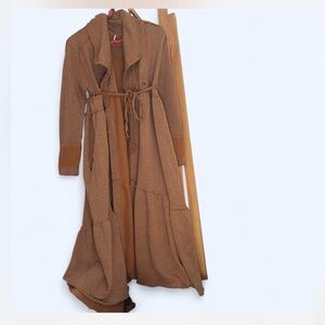 Free People Camel Tan Knit Cardigan Free People Duster Free People Jacket